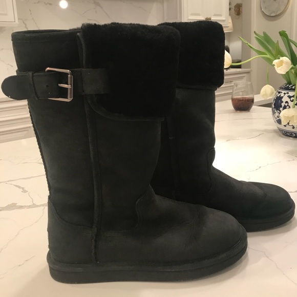 UGG Shoes - High Top Black Ugg Boots